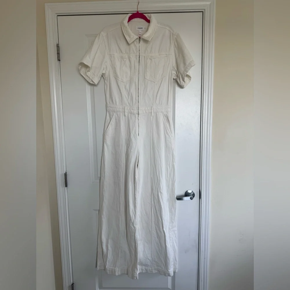 FRAME Denim Wide Leg Jumpsuit - Picture 4 of 4